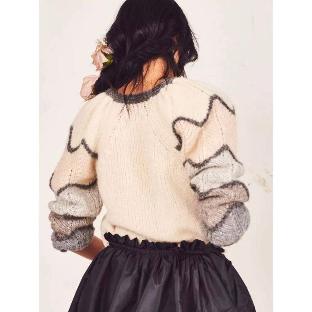 LoveShackFancy Aspyn Pullover Alpaca Wool Sweater - Picture 6 of 12